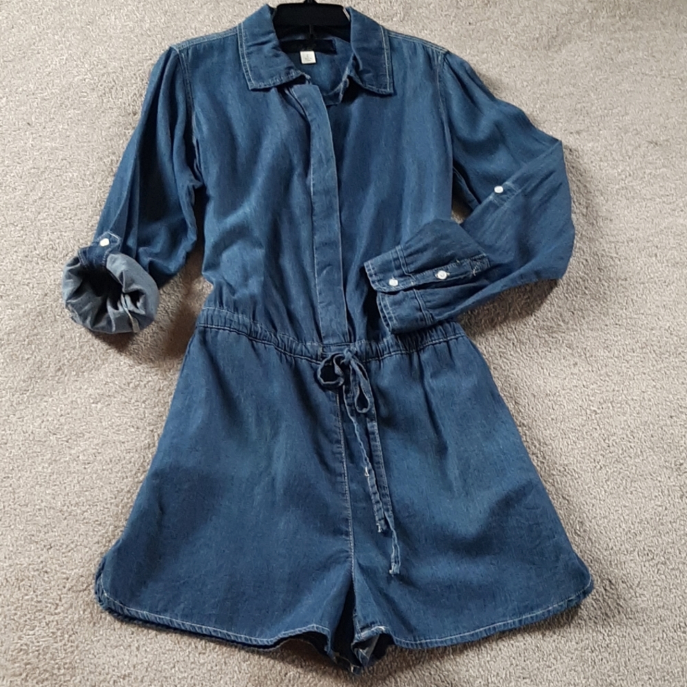 Denim Romper